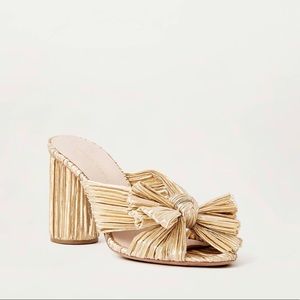 LOEFFLER RANDALL Penny Gold Bow Heel